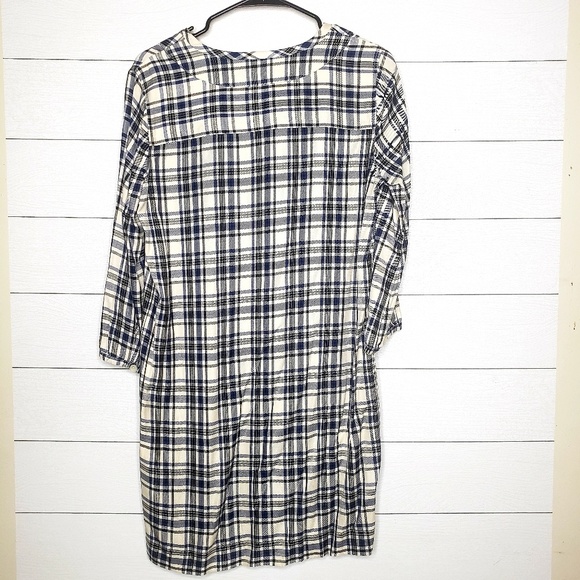 Madewell Plaid Shift Dress Size XS - Picture 6 of 7